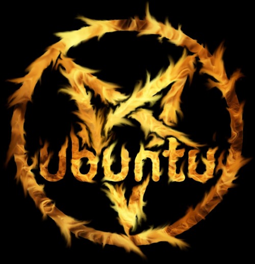 Sfondo del desktop: pentagramma di Ubuntu Satanic Edition