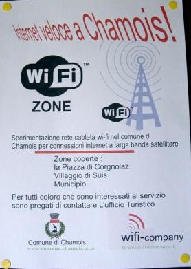 WiFi a Chamois