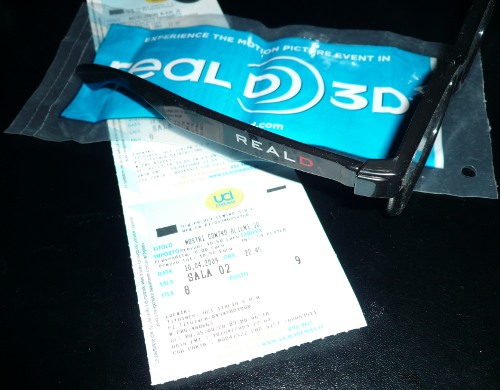 Gli occhiali reald di mostri contro alieni 3D