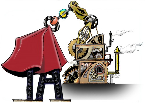 Il robot di Tecnica Arcana, il simbolo del lancio del nuovo sito (by Simone Graziani)