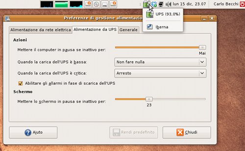 Ubuntu 8.10 gestisce perfettamente gli UPS APC