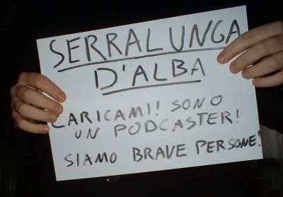Pranzo dei podcaster, se mi vedete in autostrada... CARICATEMI!